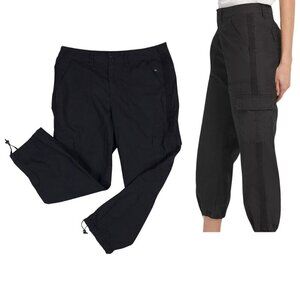 DKNY Black Cargo Crop Pants NEW Size 6